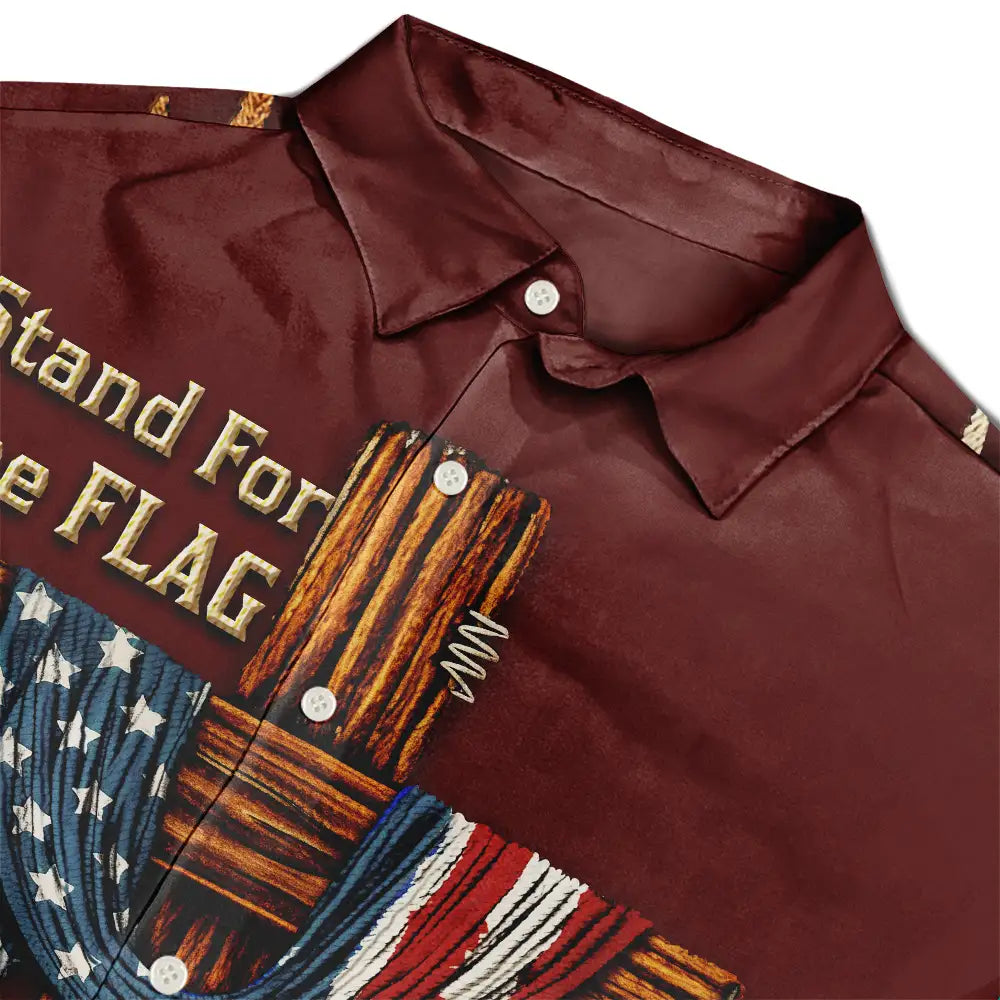 America Stand For The Flag Kneel For The Cross - Hawaiian Shirt