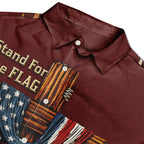 America Stand For The Flag Kneel For The Cross - Hawaiian Shirt