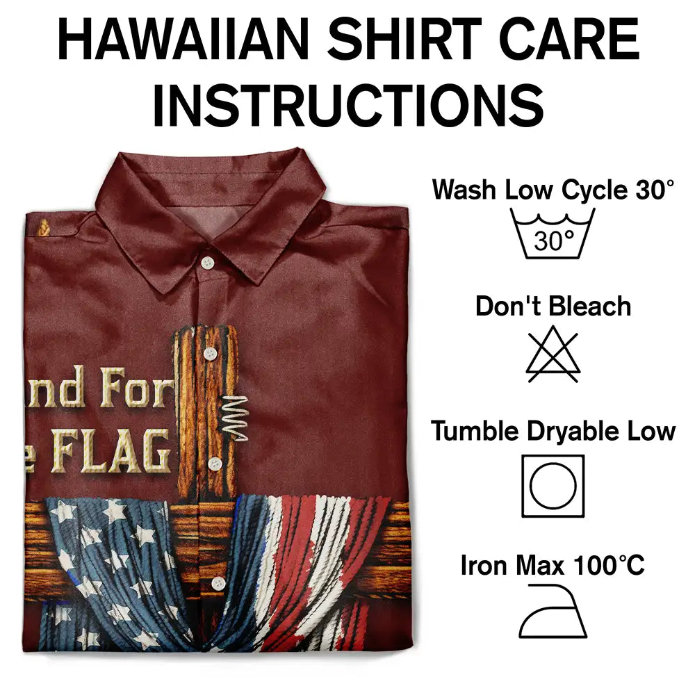 America Stand For The Flag Kneel For The Cross - Hawaiian Shirt