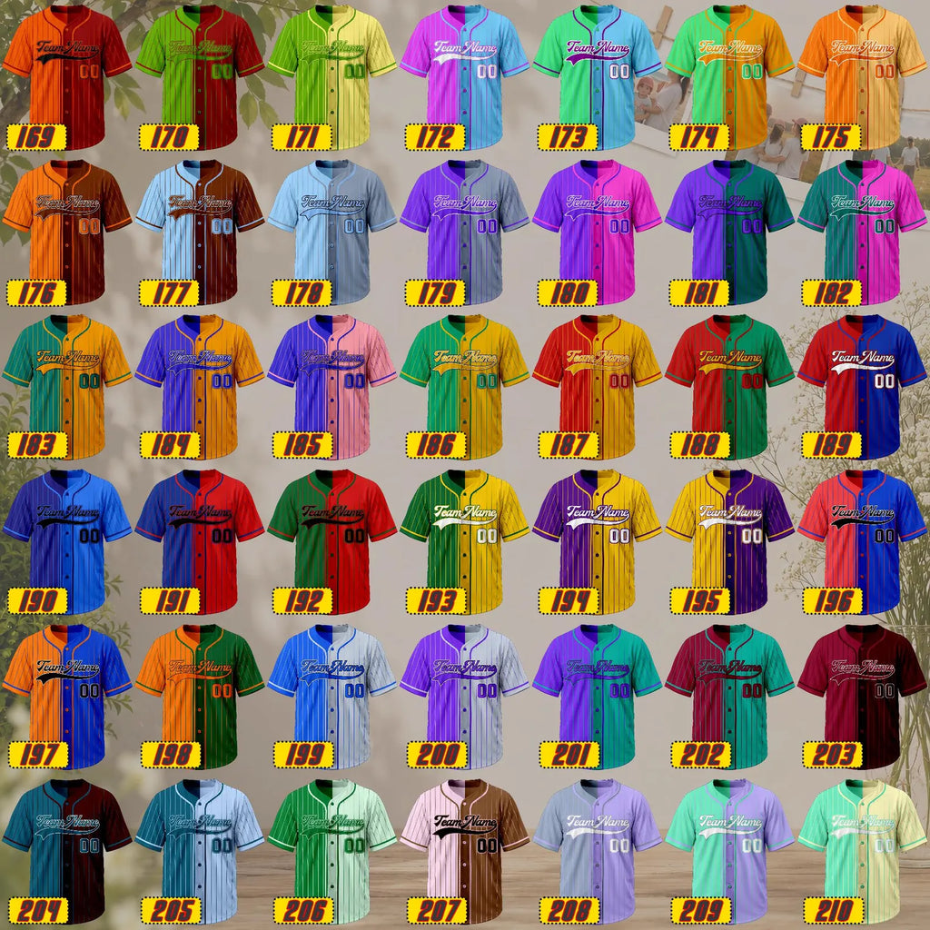 Colour chart, designs 169 to 210