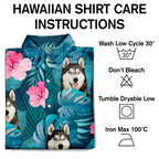 Custom Photo Tropical Leaves Funny Family Pet Face - Personalized Hawaiian Shirt
