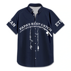 Reel Cool Dad Grandpa - Personalized Hawaiian Shirt