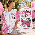 In October We Wear Pink Baseball Jersey