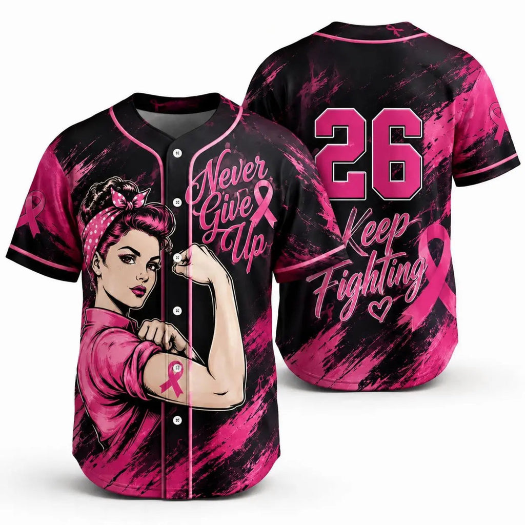 In October We Wear Pink Baseball Jersey