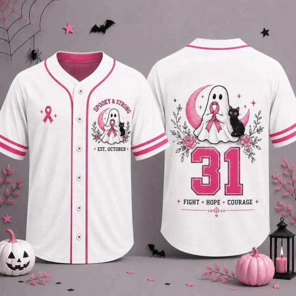 In October We Wear Pink Baseball Jersey