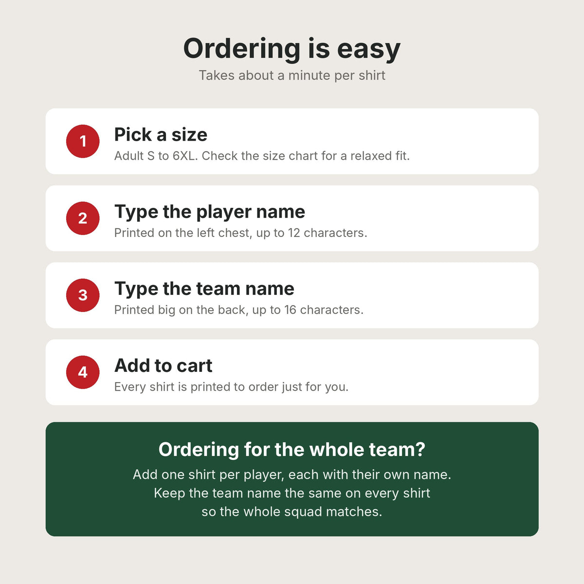 How to order the custom Christmas bowling shirt in four steps