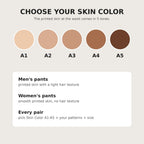 Skin color chart A1 to A5