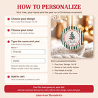 How to personalize: choose your design and color, type the name and year
