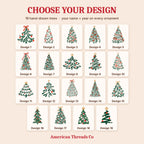 Choose your design: 19 hand-drawn Christmas trees