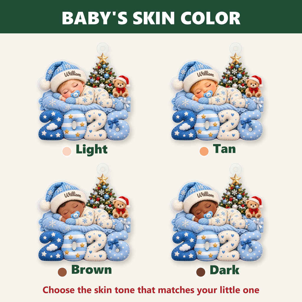 Baby's skin color: Light, Tan, Brown, Dark